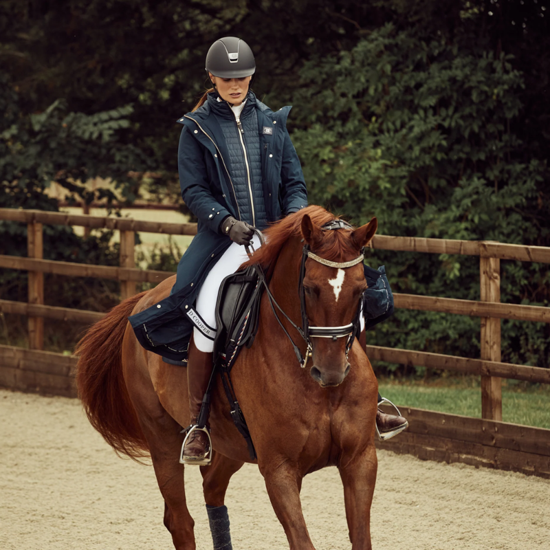 Holland Cooper Longline Training Coat - Ink Navy-7